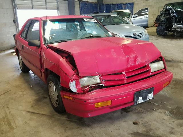 1B3AP24D1RN133313 - 1994 DODGE SHADOW RED photo 1