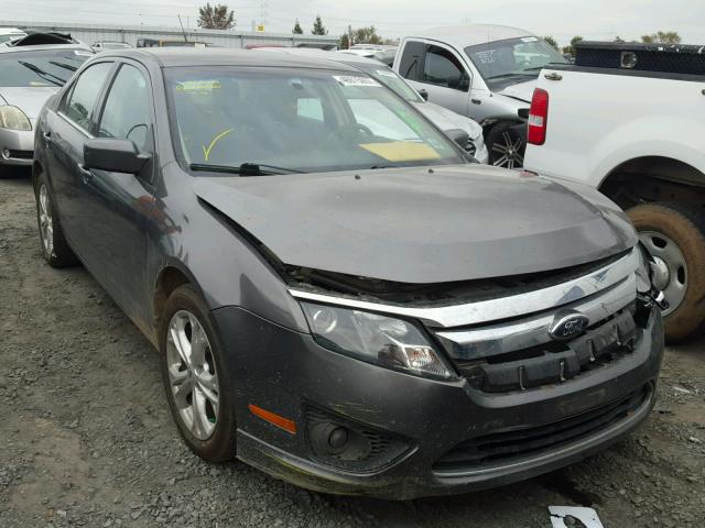 3FAHP0HA2CR366693 - 2012 FORD FUSION SE GRAY photo 1