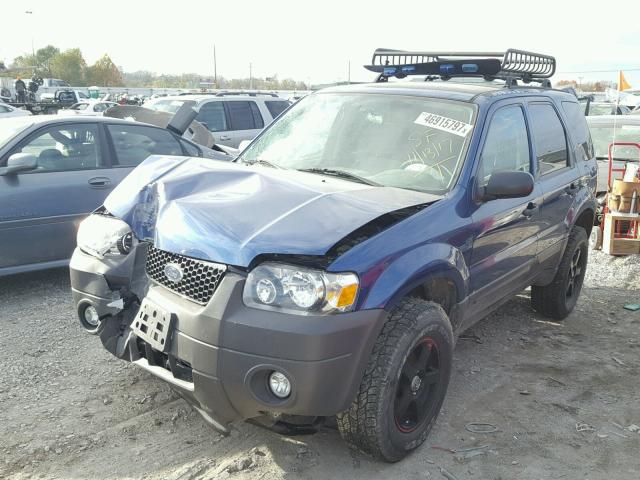 1FMYU03187KB26399 - 2007 FORD ESCAPE XLT BLUE photo 2