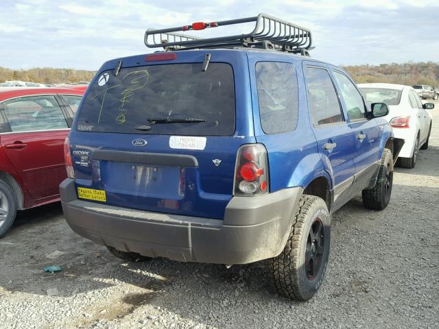 1FMYU03187KB26399 - 2007 FORD ESCAPE XLT BLUE photo 4