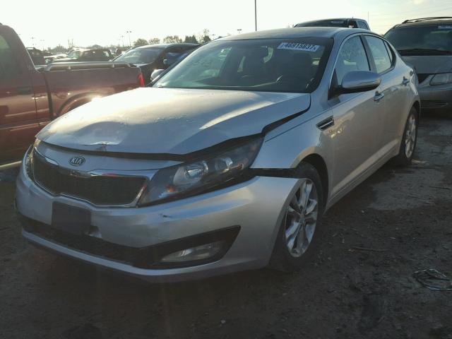 5XXGN4A70CG003373 - 2012 KIA OPTIMA EX SILVER photo 2