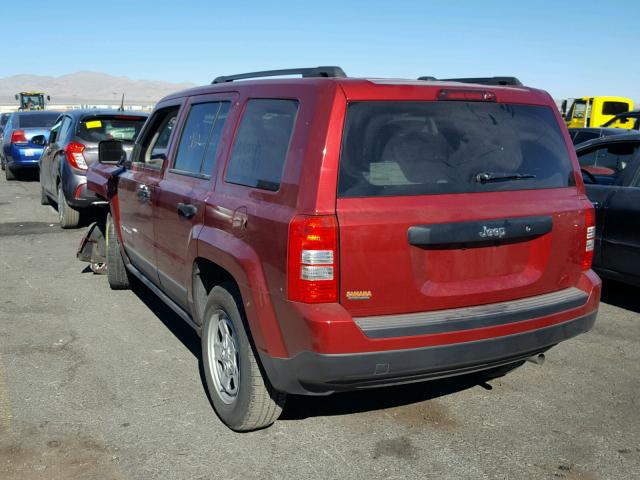 1C4NJPBB7HD130761 - 2017 JEEP PATRIOT SP RED photo 3