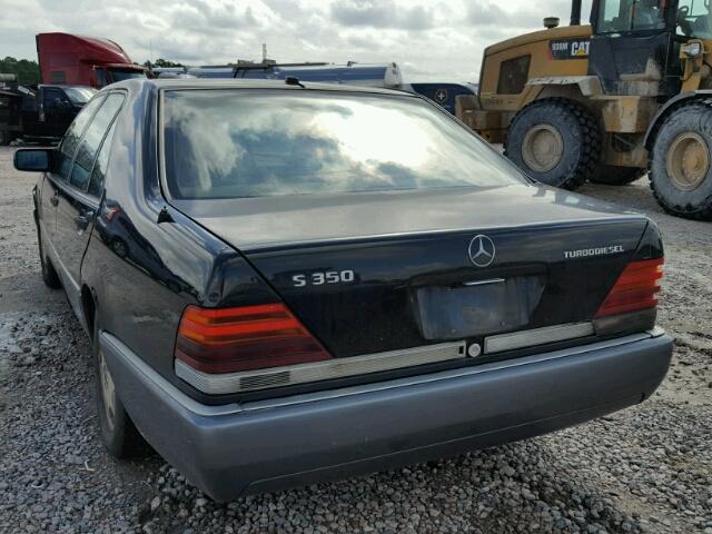 WDBGB34E6RA152208 - 1994 MERCEDES-BENZ S 350D BLACK photo 3