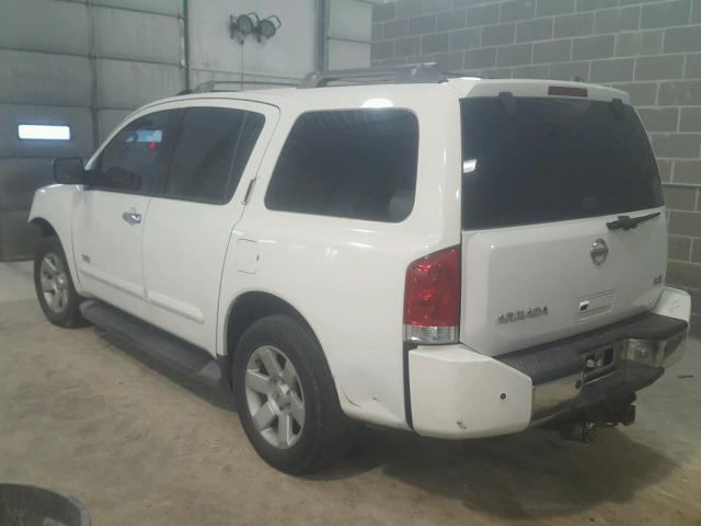 5N1AA08BX6N737253 - 2006 NISSAN ARMADA SE WHITE photo 3