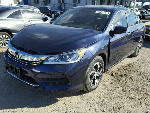 1HGCR2F33HA239906 - 2017 HONDA ACCORD LX BLUE photo 2