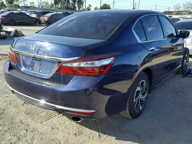 1HGCR2F33HA239906 - 2017 HONDA ACCORD LX BLUE photo 4