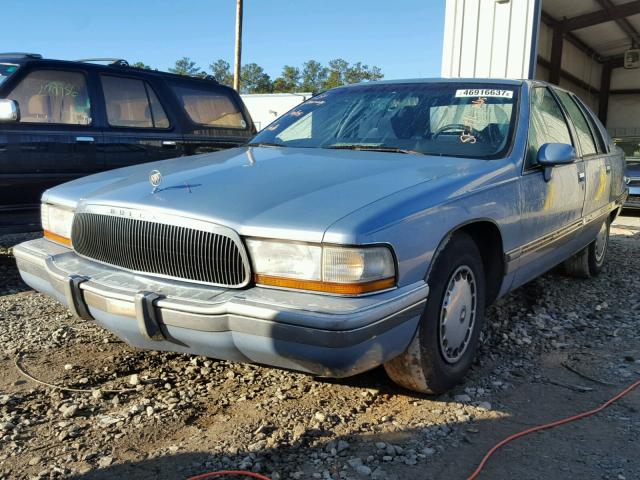 1G4BN5371PR417029 - 1993 BUICK ROADMASTER BLUE photo 2