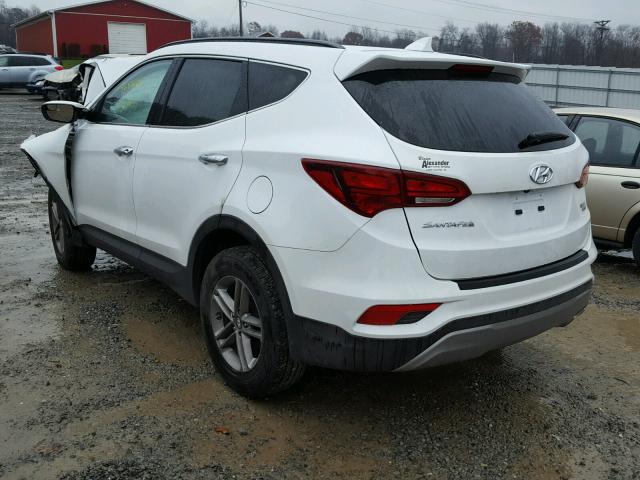 5NMZUDLB2HH043086 - 2017 HYUNDAI SANTA FE S WHITE photo 3