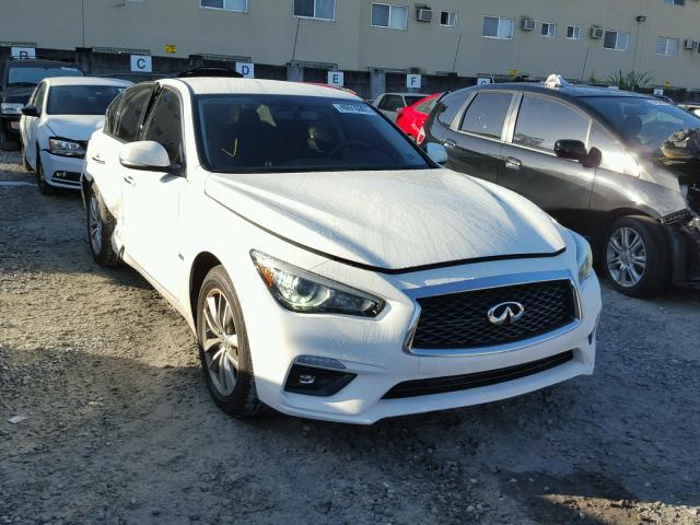 JN1CV7AP7JM240100 - 2018 INFINITI Q50 PURE WHITE photo 1