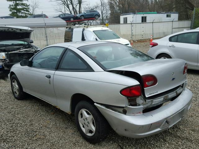 1G1JC124917176290 - 2001 CHEVROLET CAVALIER SILVER photo 3