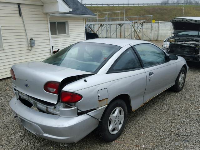 1G1JC124917176290 - 2001 CHEVROLET CAVALIER SILVER photo 4