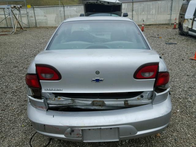 1G1JC124917176290 - 2001 CHEVROLET CAVALIER SILVER photo 9