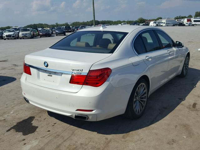 WBAKA8C51CCY37402 - 2012 BMW 750I WHITE photo 4