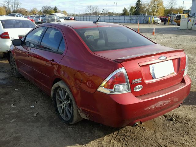 3FAHP07148R118373 - 2008 FORD FUSION SE MAROON photo 3