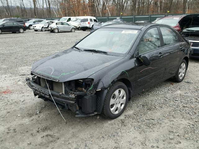 KNAFE122085565389 - 2008 KIA SPECTRA EX BLACK photo 2