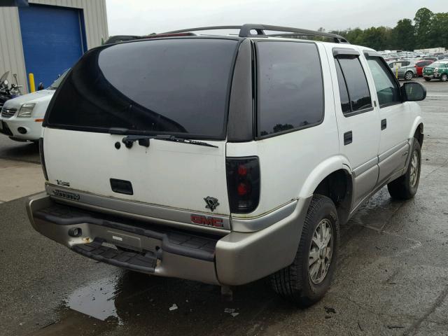 1GKDT13WXY2350609 - 2000 GMC JIMMY / EN WHITE photo 4