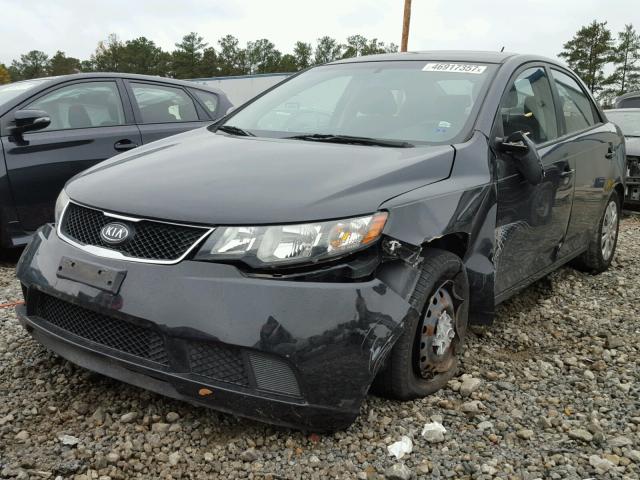 KNAFU4A20A5058133 - 2010 KIA FORTE EX BLACK photo 2