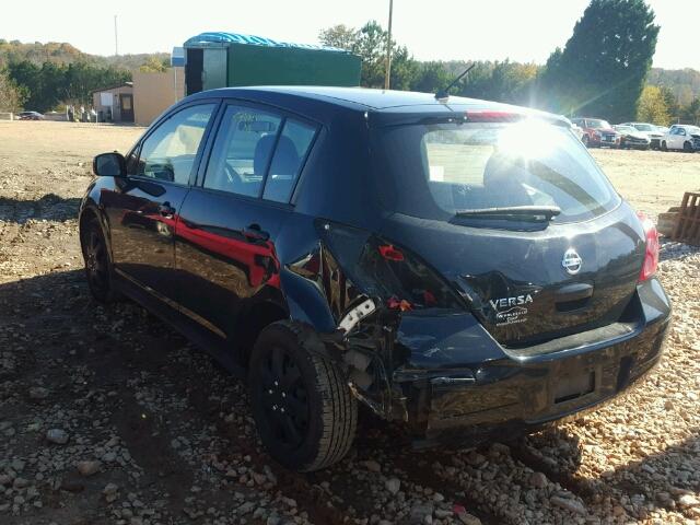 3N1BC1CP9BL413767 - 2011 NISSAN VERSA S BLACK photo 3