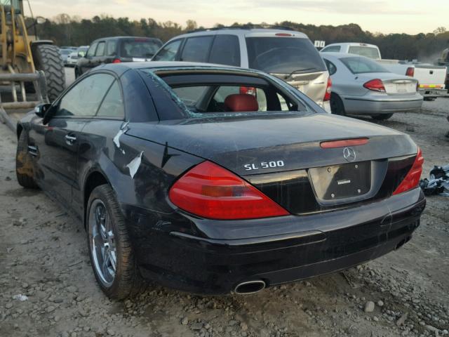 WDBSK75F34F076189 - 2004 MERCEDES-BENZ SL 500 BLACK photo 3