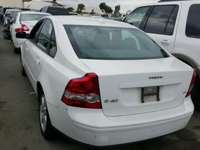 YV1MS390372290520 - 2007 VOLVO S40 2.4I WHITE photo 3