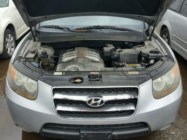 5NMSH73E27H038468 - 2007 HYUNDAI SANTA FE S SILVER photo 7