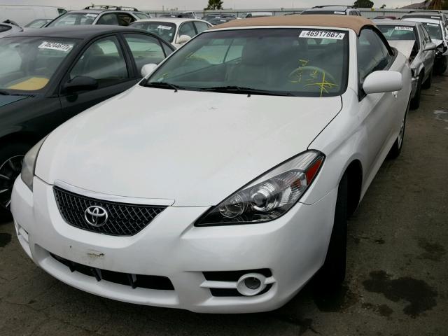 4T1FA38P37U124496 - 2007 TOYOTA CAMRY SOLA WHITE photo 2