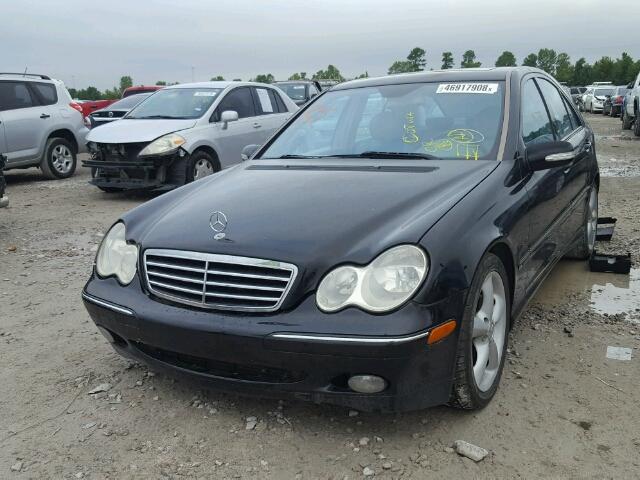 WDBRF40J35F613285 - 2005 MERCEDES-BENZ C 230K SPO BLACK photo 2