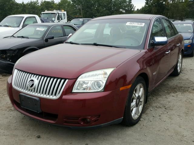 1MEHM42WX8G613518 - 2008 MERCURY SABLE PREM RED photo 2