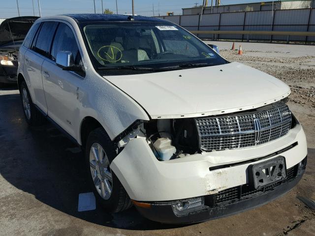 2LMDU68C38BJ00451 - 2008 LINCOLN MKX WHITE photo 1