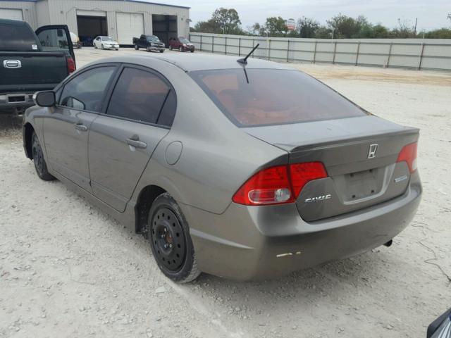 JHMFA36258S030272 - 2008 HONDA CIVIC HYBR CHARCOAL photo 3