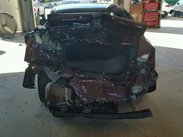 19XFB2F56DE084096 - 2013 HONDA CIVIC LX MAROON photo 9