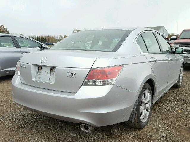 1HGCP26848A002861 - 2008 HONDA ACCORD EXL SILVER photo 4