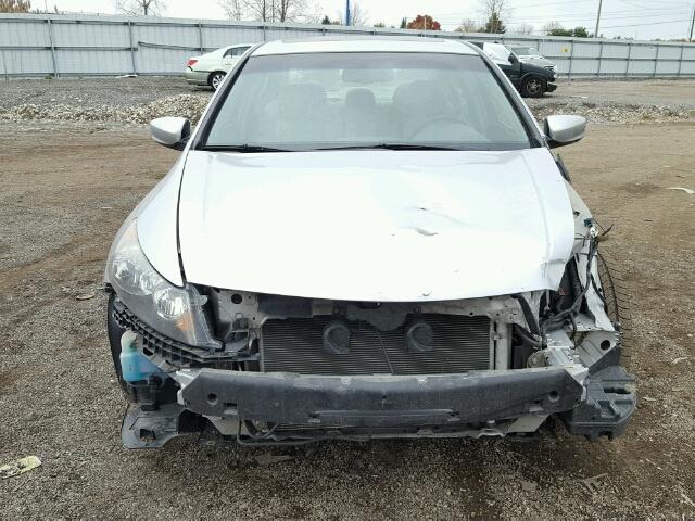 1HGCP26848A002861 - 2008 HONDA ACCORD EXL SILVER photo 9