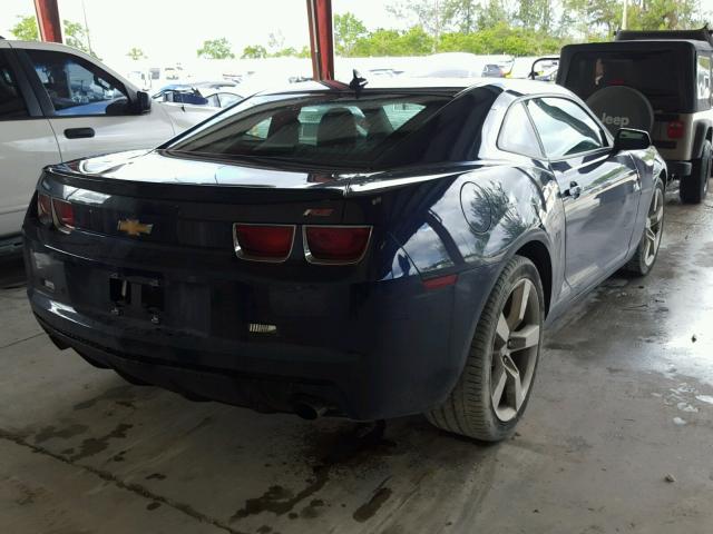 2G1FB1E32C9175821 - 2012 CHEVROLET CAMARO LT BLUE photo 4