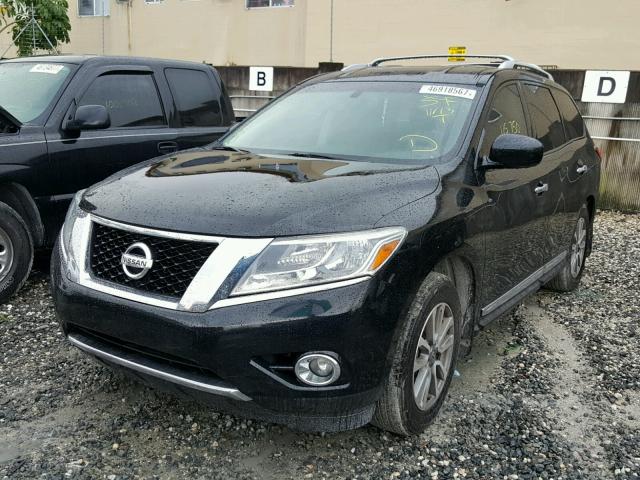 5N1AR2MN6EC611776 - 2014 NISSAN PATHFINDER BLACK photo 2