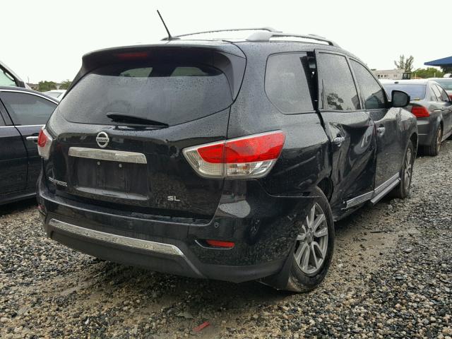 5N1AR2MN6EC611776 - 2014 NISSAN PATHFINDER BLACK photo 4