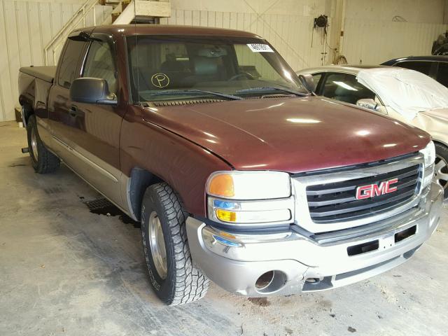 2GTEC19T231316539 - 2003 GMC NEW SIERRA MAROON photo 1