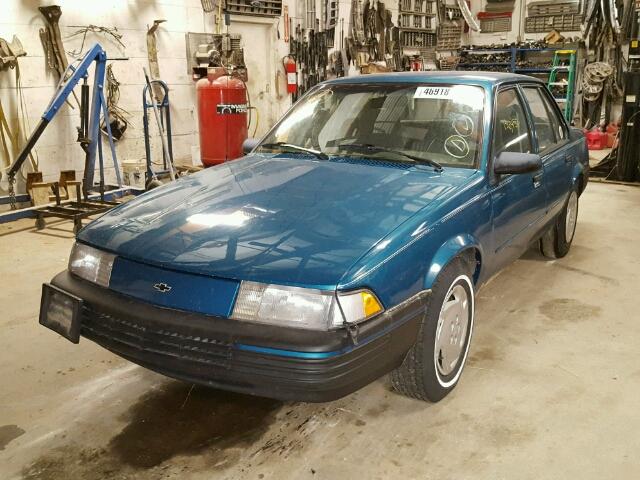 1G1JC5447R7209125 - 1994 CHEVROLET CAVALIER V BLUE photo 2