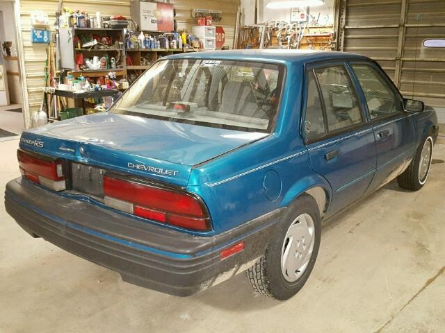 1G1JC5447R7209125 - 1994 CHEVROLET CAVALIER V BLUE photo 4