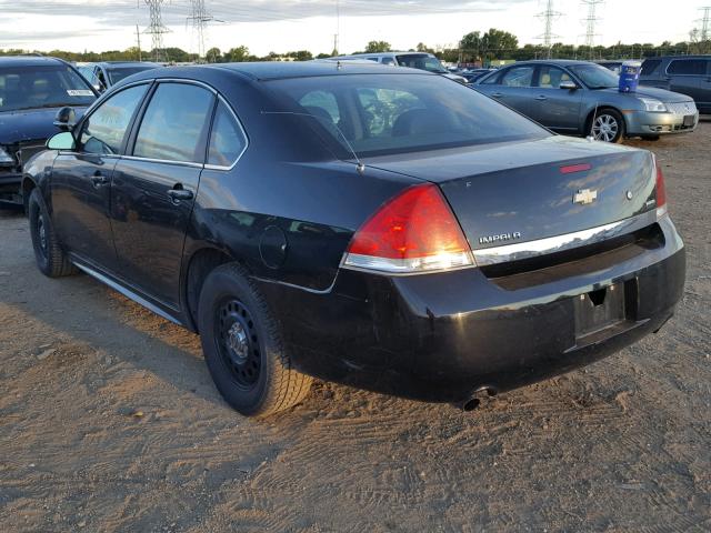 2G1WD5EM9A1239830 - 2010 CHEVROLET IMPALA POL BLACK photo 3