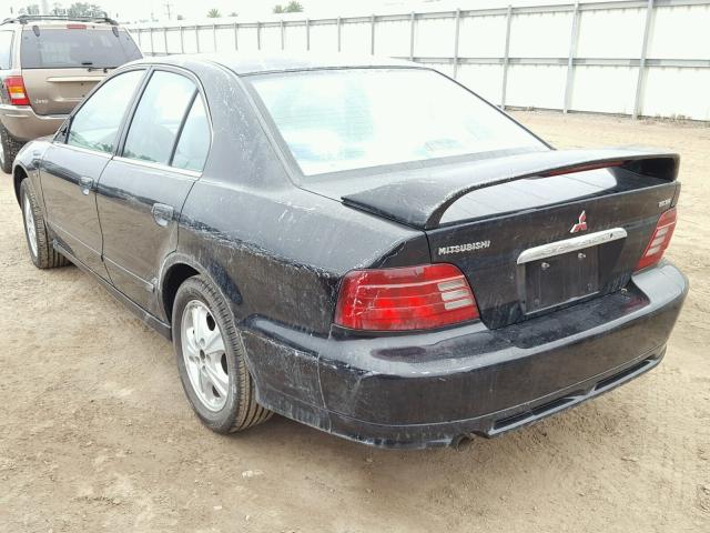 4A3AA46L6XE110006 - 1999 MITSUBISHI GALANT ES BLACK photo 3