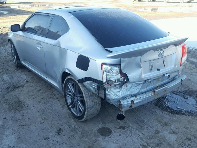 JTKJF5C78B3015607 - 2011 TOYOTA SCION TC 银色 照片 3
