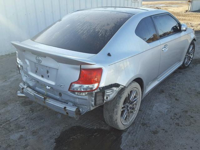 JTKJF5C78B3015607 - 2011 TOYOTA SCION TC 银色 照片 4