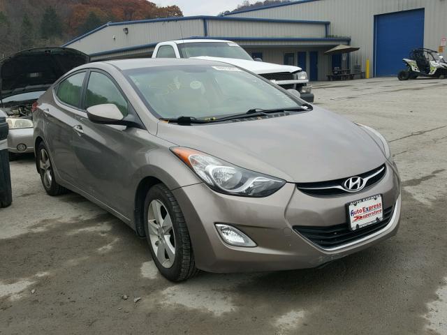 5NPDH4AE7CH139268 - 2012 HYUNDAI ELANTRA GL TAN photo 1