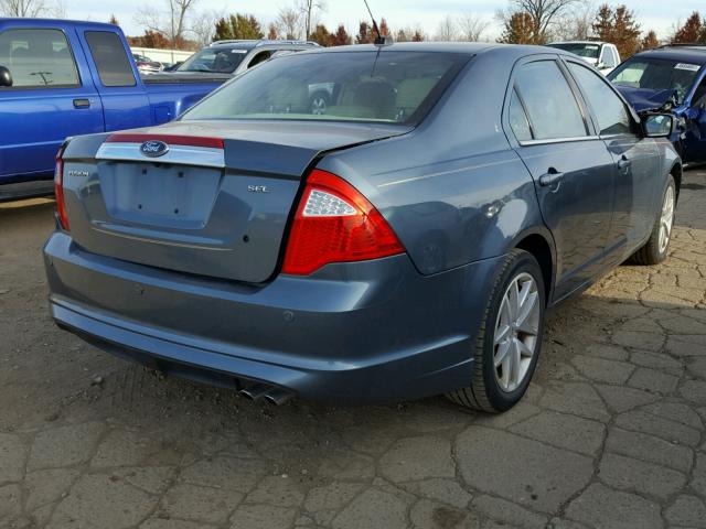 3FAHP0JA6CR282631 - 2012 FORD FUSION BLUE photo 4