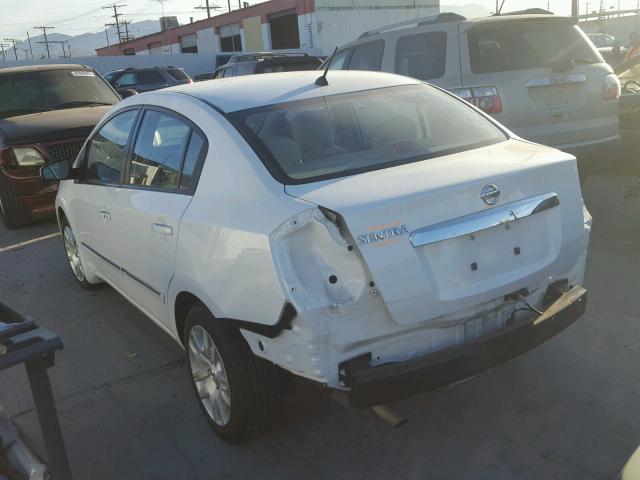 3N1AB6AP7AL623653 - 2010 NISSAN SENTRA 2.0 WHITE photo 3