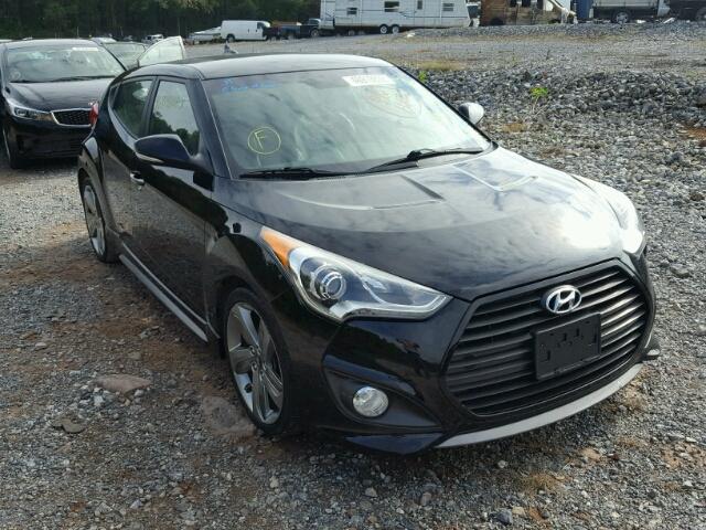 KMHTC6AEXDU135014 - 2013 HYUNDAI VELOSTER T BLACK photo 1