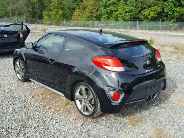 KMHTC6AEXDU135014 - 2013 HYUNDAI VELOSTER T BLACK photo 3