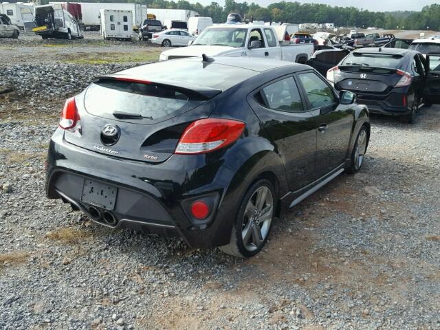 KMHTC6AEXDU135014 - 2013 HYUNDAI VELOSTER T BLACK photo 4