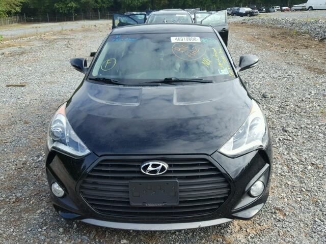 KMHTC6AEXDU135014 - 2013 HYUNDAI VELOSTER T BLACK photo 9